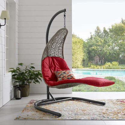 Landscape Hanging Chaise Lounge Outdoor Patio Swing Chair - living-essentials