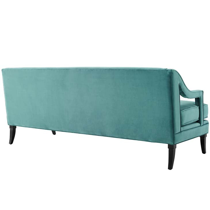 Coincide Button Tufted Upholstered Velvet Sofa - living-essentials