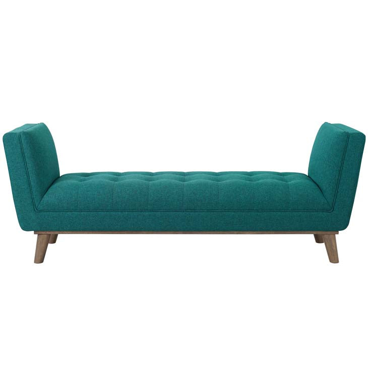 Heaven Tufted Button Upholstered Fabric Accent Bench - living-essentials