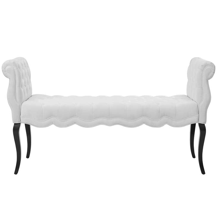 Adelia Chesterfield Style Button Tufted Performance Velvet Bench - living-essentials