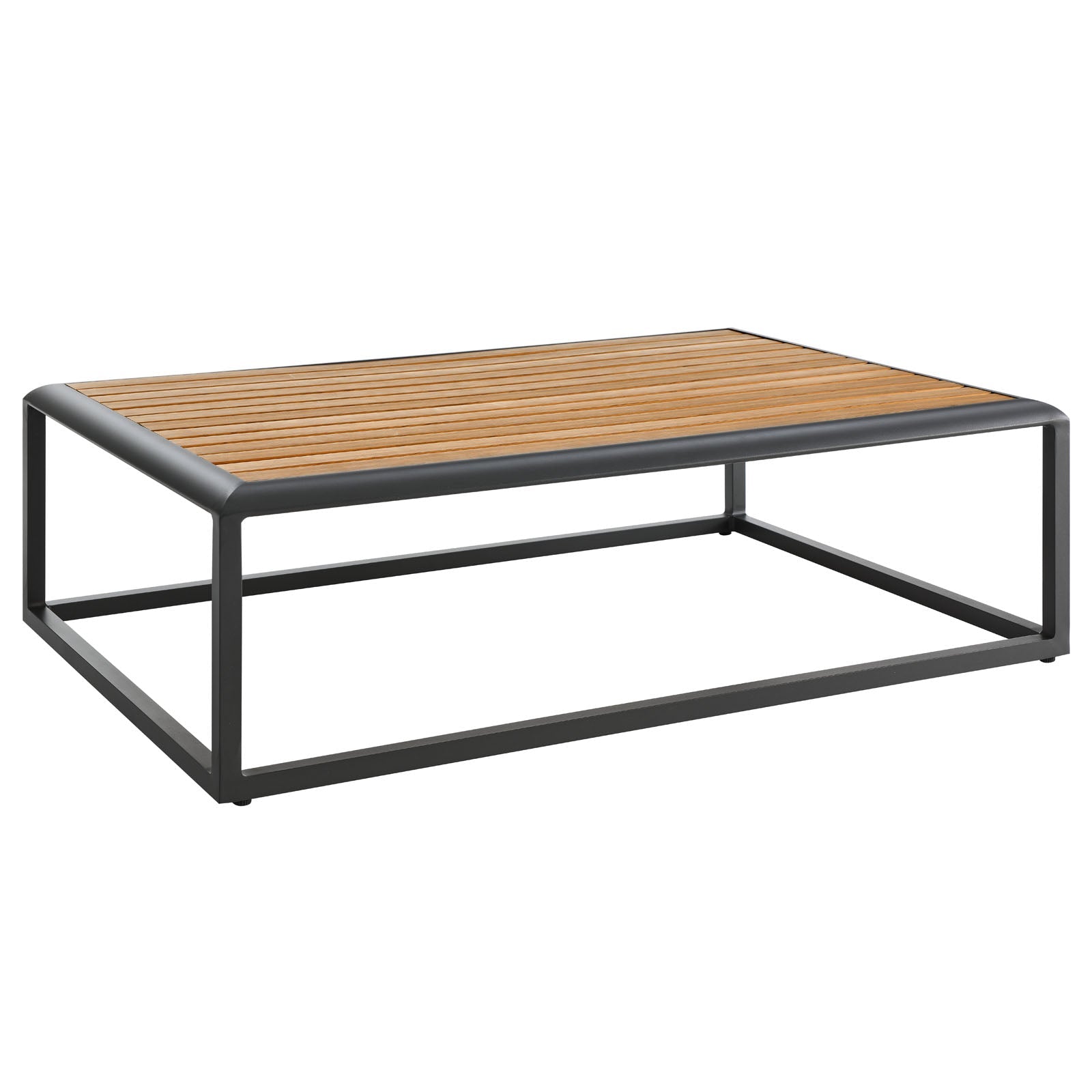 Yanick Outdoor Patio Aluminum Coffee Table