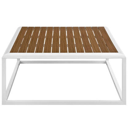 Yanick Outdoor Patio Aluminum Coffee Table
