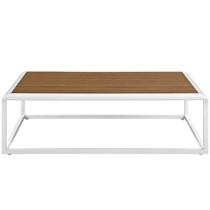 Yanick Outdoor Patio Aluminum Coffee Table