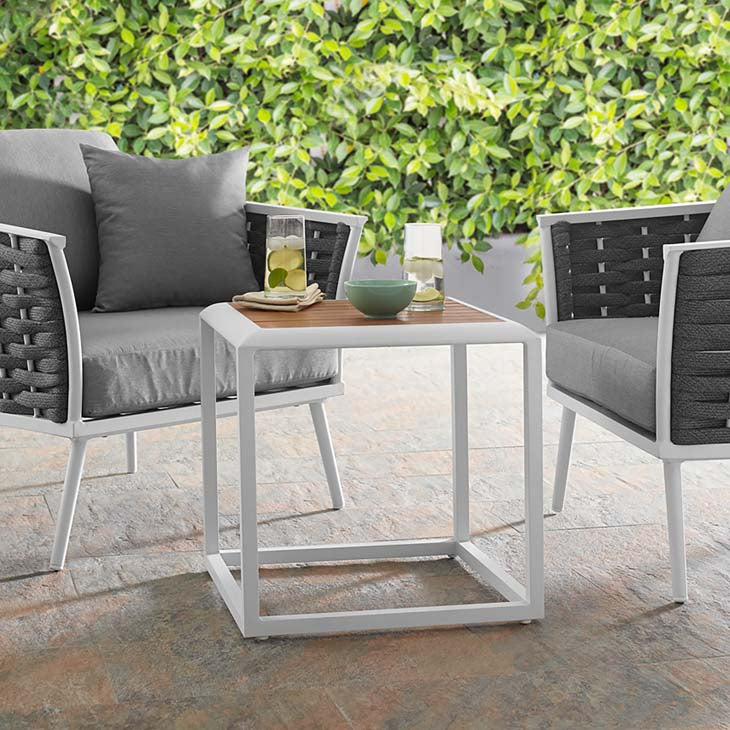 Standpoint Outdoor Patio Aluminum Side Table - living-essentials