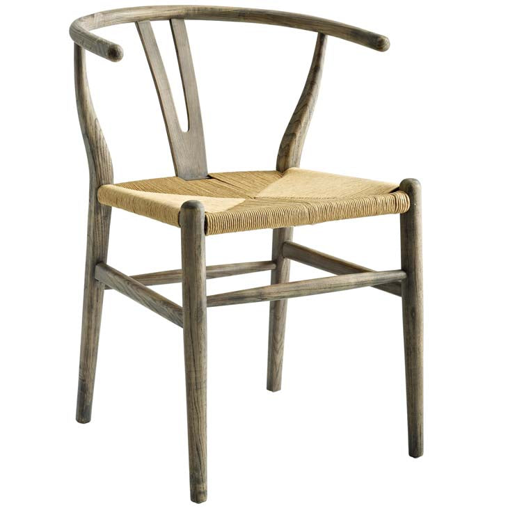 Weathered Grey Wishbone Dining Chair - living-essentials