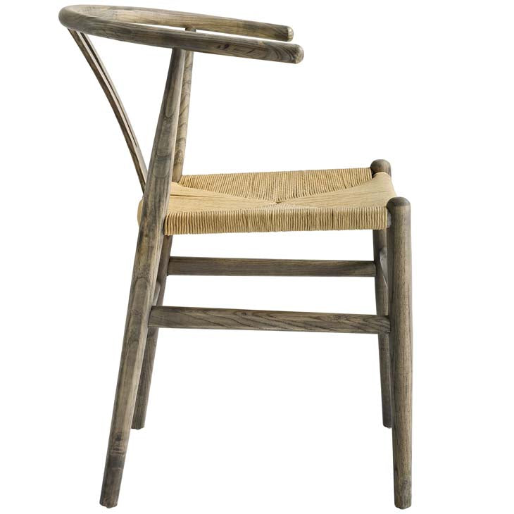 Weathered Grey Wishbone Dining Chair - living-essentials