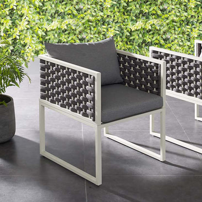 Standpoint Outdoor Patio Aluminum Dining Armchair - living-essentials
