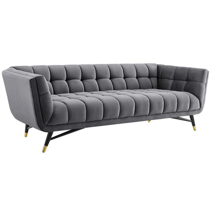 Adept Upholstered Velvet Sofa - living-essentials