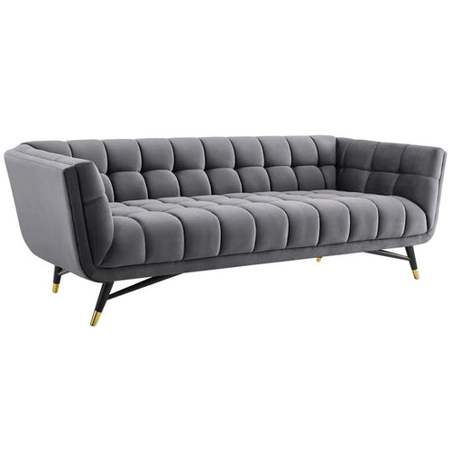 Adept Upholstered Velvet Sofa - living-essentials
