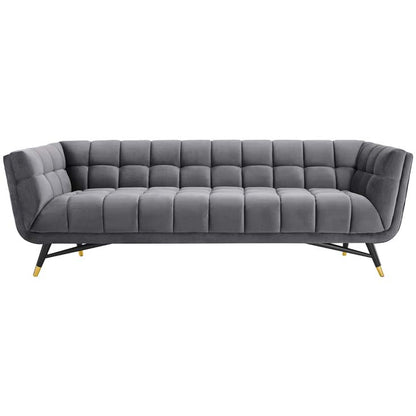 Adept Upholstered Velvet Sofa - living-essentials