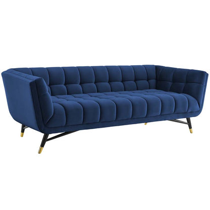 Adept Upholstered Velvet Sofa - living-essentials