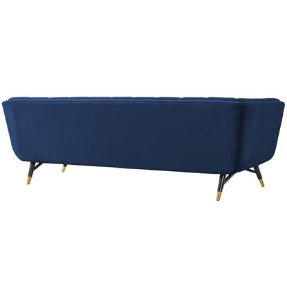 Adept Upholstered Velvet Sofa - living-essentials