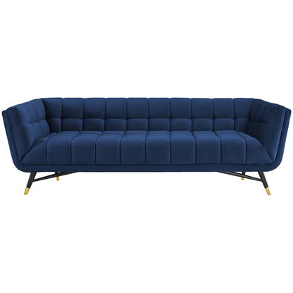Adept Upholstered Velvet Sofa - living-essentials