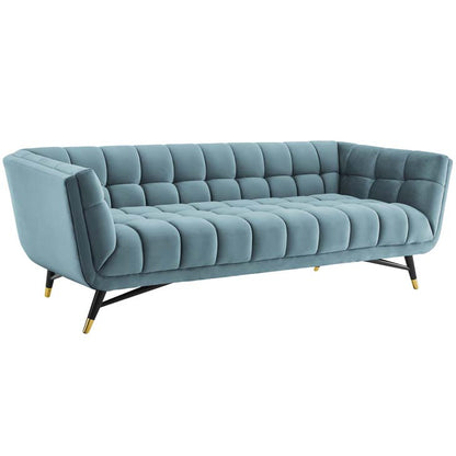 Adept Upholstered Velvet Sofa - living-essentials