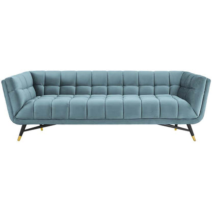 Adept Upholstered Velvet Sofa - living-essentials