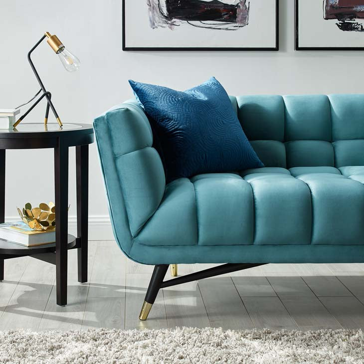 Adept Upholstered Velvet Sofa - living-essentials