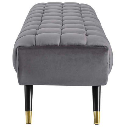 Adept Upholstered Velvet Bench - living-essentials