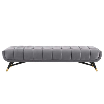 Adept Upholstered Velvet Bench - living-essentials