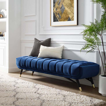 Adept Upholstered Velvet Bench - living-essentials