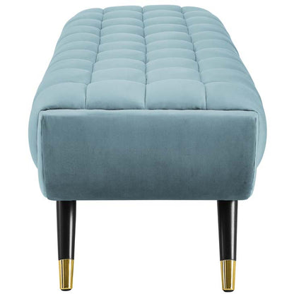 Adept Upholstered Velvet Bench - living-essentials
