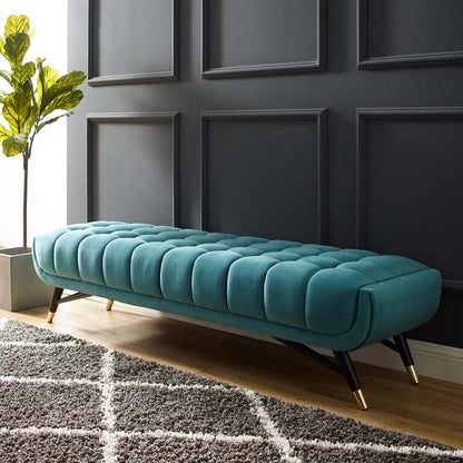 Adept Upholstered Velvet Bench - living-essentials
