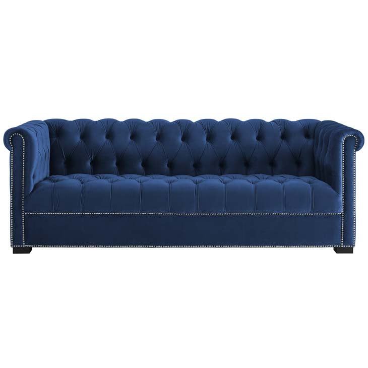 Henry Upholstered Velvet Sofa - living-essentials