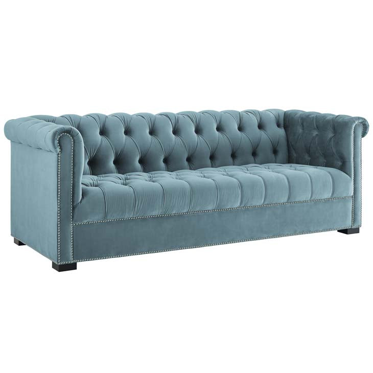 Henry Upholstered Velvet Sofa - living-essentials