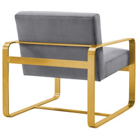 Asher Upholstered Velvet Armchair - living-essentials