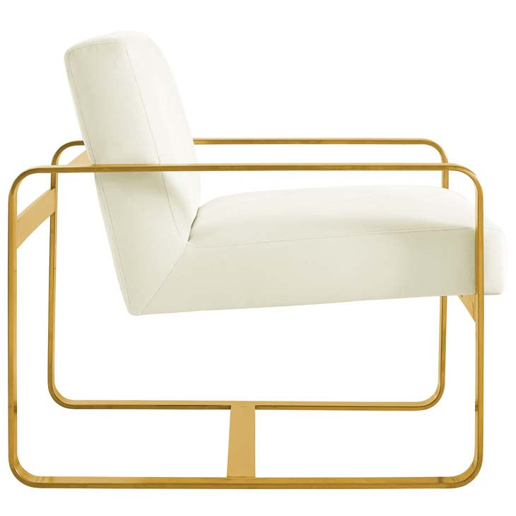 Asher Upholstered Velvet Armchair - living-essentials