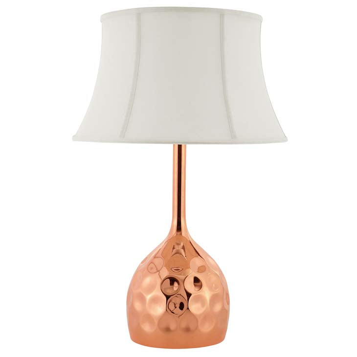 Dimple Rose Gold Table Lamp - living-essentials