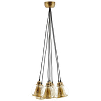 Peak Brass Cone and Glass Globe Cluster Pendant Chandelier - living-essentials
