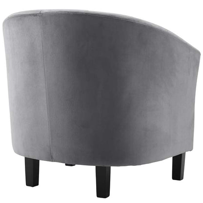 Prospect Channel Tufted Upholstered Velvet Armchair - living-essentials