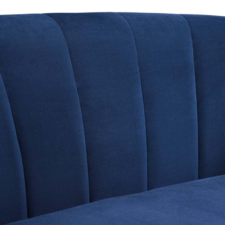 Prospect Channel Tufted Upholstered Velvet Armchair - living-essentials