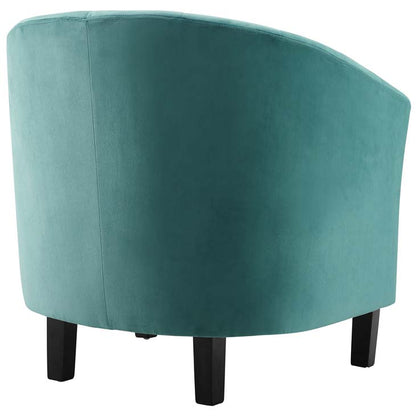 Prospect Channel Tufted Upholstered Velvet Armchair - living-essentials