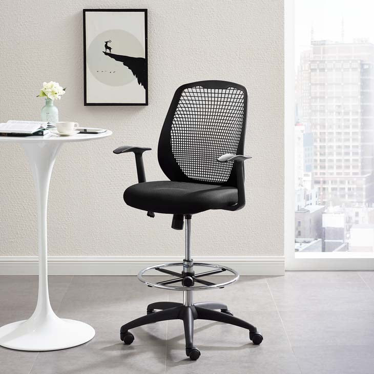Intrepid Mesh Drafting Chair - living-essentials