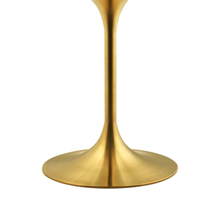 Tulip Style 36" Marble Gold Dining Table - living-essentials