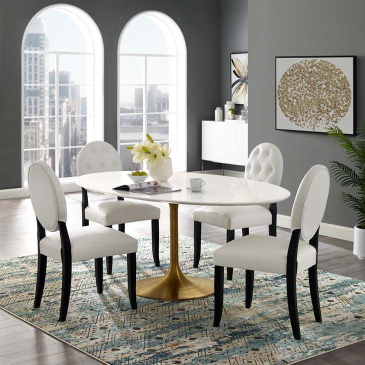 Lippa 78" Oval Dining Table - living-essentials