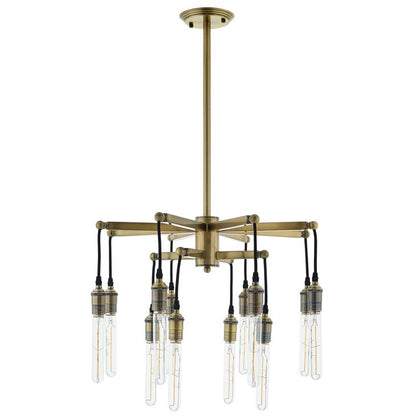 Resolve Antique Brass Ceiling Light Pendant Chandelier - living-essentials