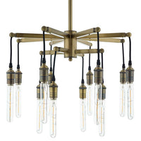 Resolve Antique Brass Ceiling Light Pendant Chandelier - living-essentials