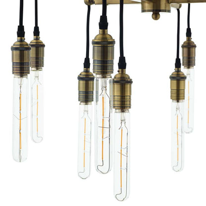 Resolve Antique Brass Ceiling Light Pendant Chandelier - living-essentials