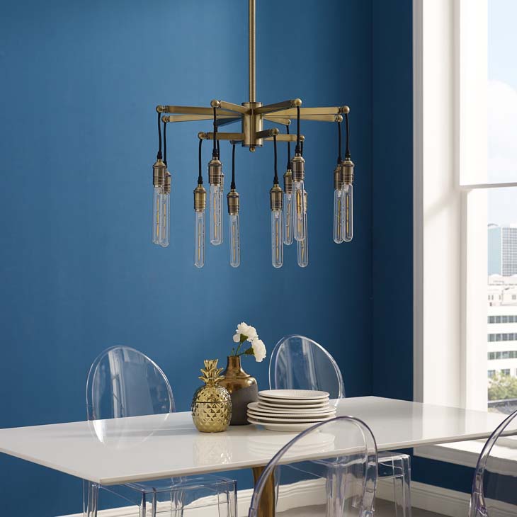Resolve Antique Brass Ceiling Light Pendant Chandelier - living-essentials