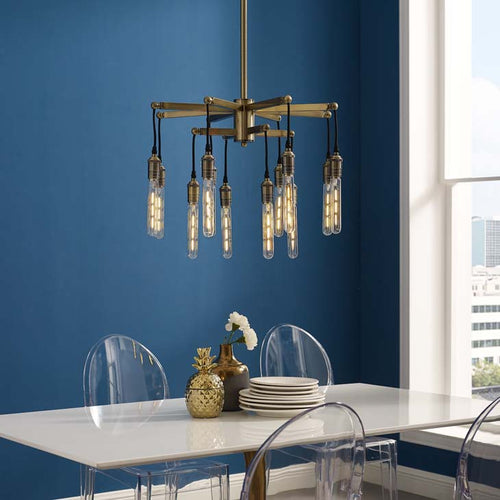 Resolve Antique Brass Ceiling Light Pendant Chandelier - living-essentials