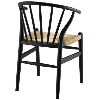 Wishbone Style Spindle Wood Dining Chair - living-essentials