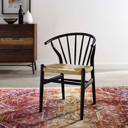 Wishbone Style Spindle Wood Dining Chair - living-essentials