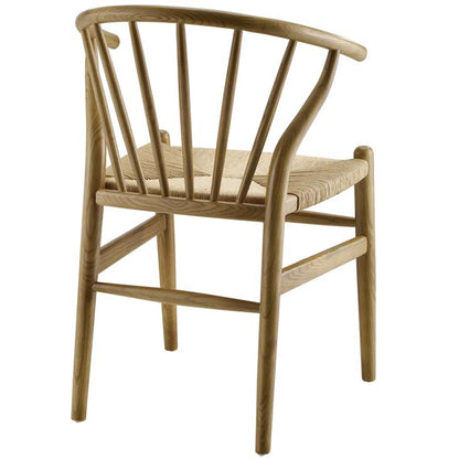Wishbone Style Spindle Wood Dining Chair - living-essentials