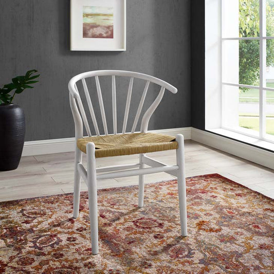 Wishbone Style Spindle Wood Dining Chair - living-essentials