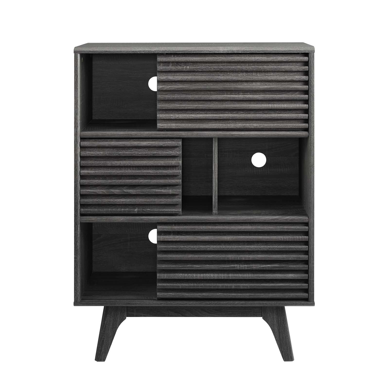 Grana Three-Tier Display Storage Cabinet Stand