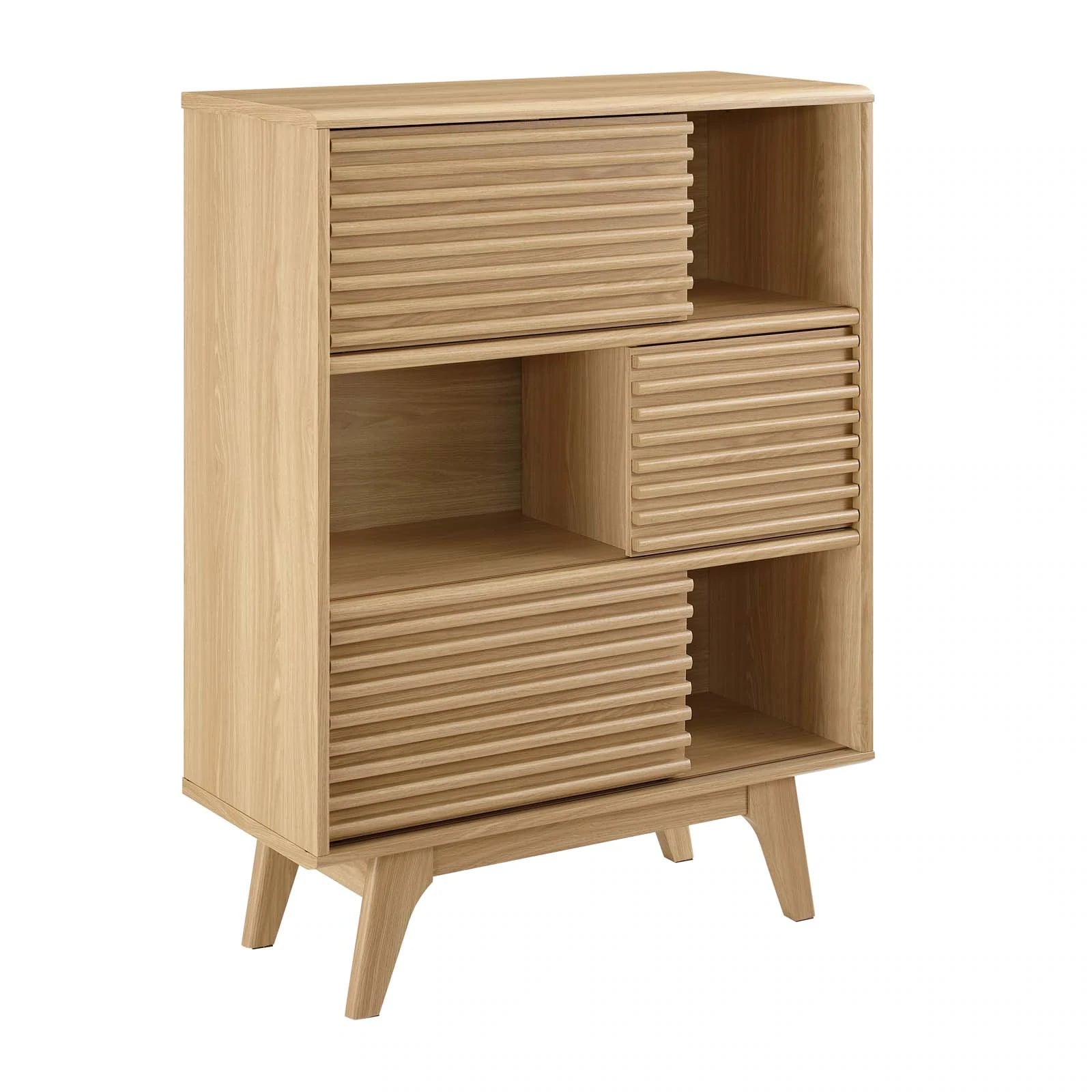 Grana Three-Tier Display Storage Cabinet Stand