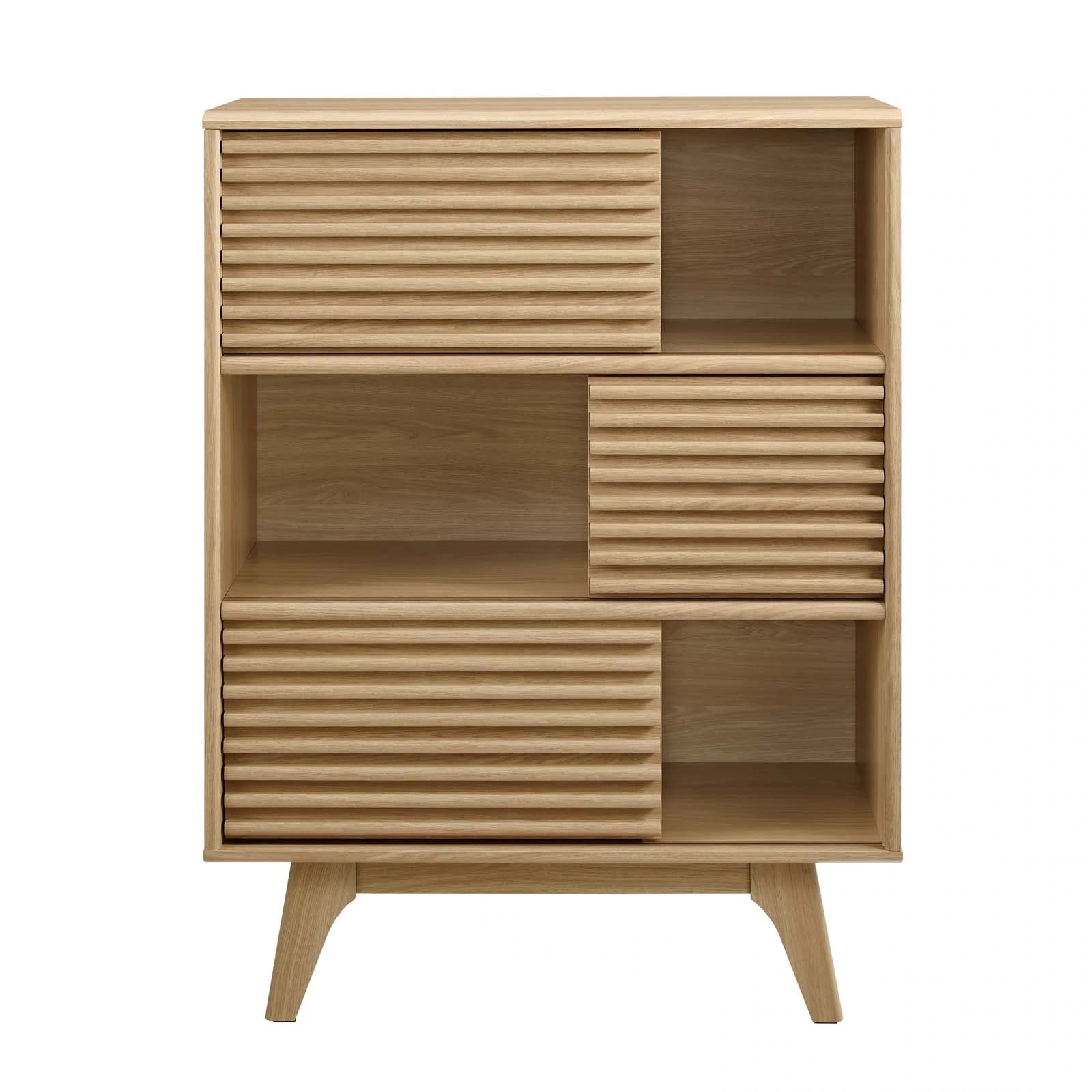 Grana Three-Tier Display Storage Cabinet Stand