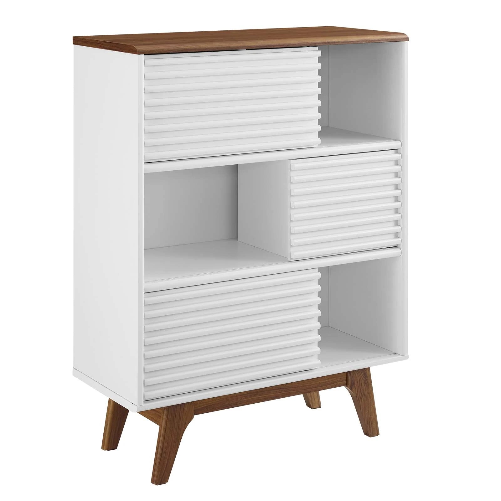 Grana Three-Tier Display Storage Cabinet Stand